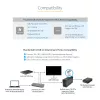 StarTech.com Thunderbolt 4 dokas, 96W maitinimo tiekimas, vienas 8K / dviejų monitorių 4K 60Hz, 3x TB4/USB4 prievadai, 4x USB-A, SD, GbE, Thunderbolt 4 prijungimo stotelė, skirta Windows arba TB3 MacBook, 0,8 m laidas