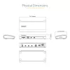 StarTech.com Thunderbolt 4 dokas, 96W maitinimo tiekimas, vienas 8K / dviejų monitorių 4K 60Hz, 3x TB4/USB4 prievadai, 4x USB-A, SD, GbE, Thunderbolt 4 prijungimo stotelė, skirta Windows arba TB3 MacBook, 0,8 m laidas