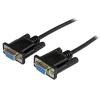 StarTech.com 1 m juodas DB9 RS232 serijinis nulinio modemo kabelis F/F, juoda, 1 m, DB-9, DB-9, moteriška, moteriška