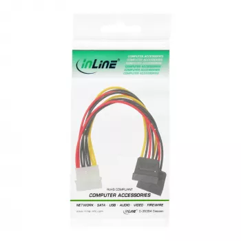 InLine vidinis maitinimo Y laidas 1x 5,25 col. / 2x SATA maitinimas 0,20 m