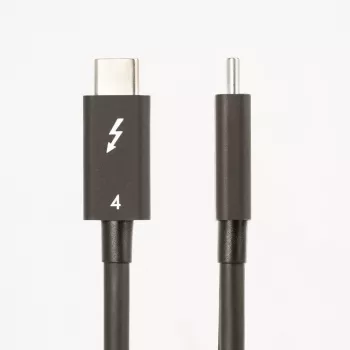 StarTech.com 0,5 m Thunderbolt 4 kabelis – 40 Gbps – 100 W PD – 4K/8K vaizdas – Intel sertifikuotas Thunderbolt kabelis – suderinamas su USB 4 / Thunderbolt 3 / USB 3.2 / USB Type-C / DisplayPort