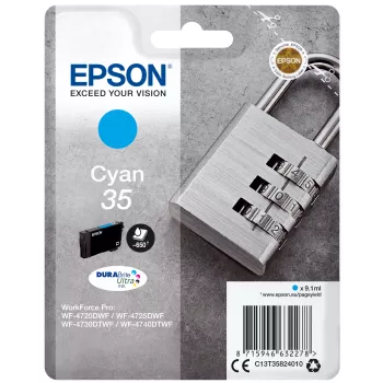 Epson Padlock Singlepack Žydra 35 DURABrite Ultra rašalas