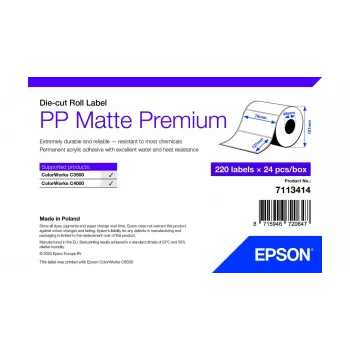 Lipnios etiketės spausdintuvui Epson 7113414 Baltos 7,6x12,7 cm