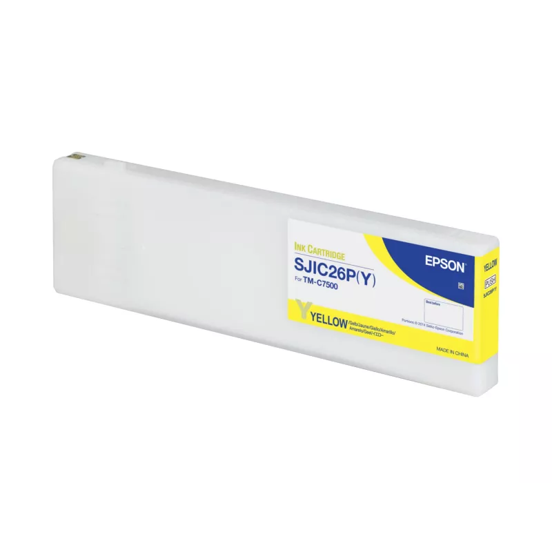 Epson SJIC26P(Y): Rašalo kasetė, skirta ColorWorks C7500 (Geltona)