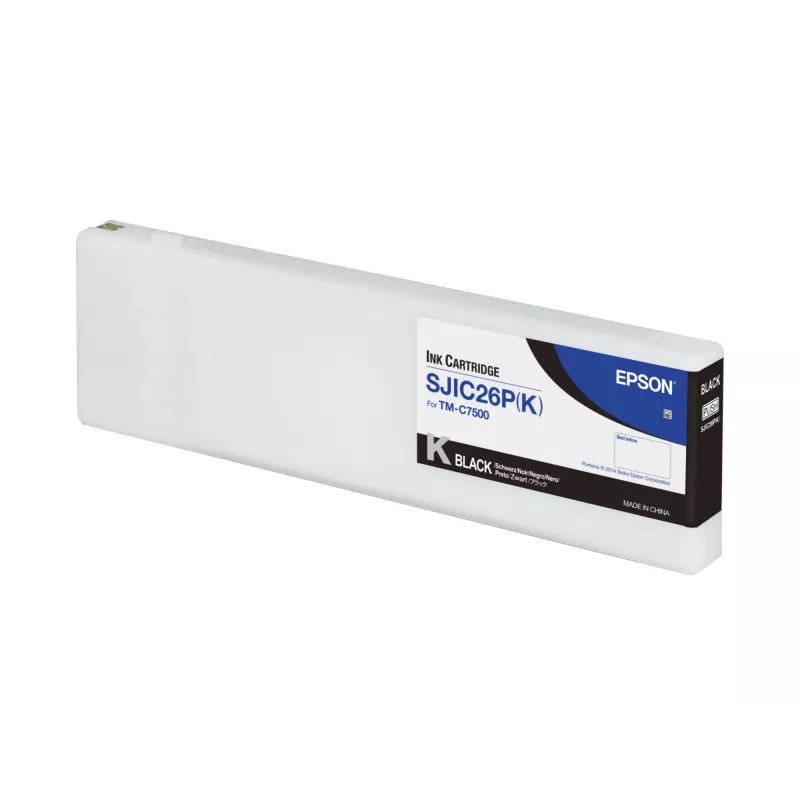 Epson SJIC26P(K): Spausdintuvo kasetė, skirta ColorWorks C7500 (Juoda)