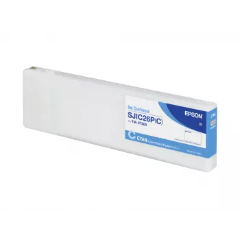 Epson SJIC26P(C): Rašalo kasetė ColorWorks C7500 (Žydra)