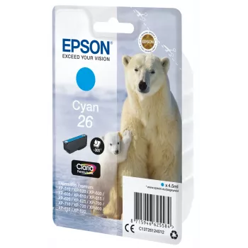 Epson Polar bear Singlepack Žydra 26 Claria Premium Ink