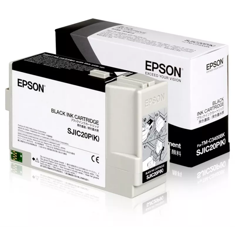 Epson SJIC20P(K) - Rašalo kasetė, skirta TM-C3400BK (juoda)
