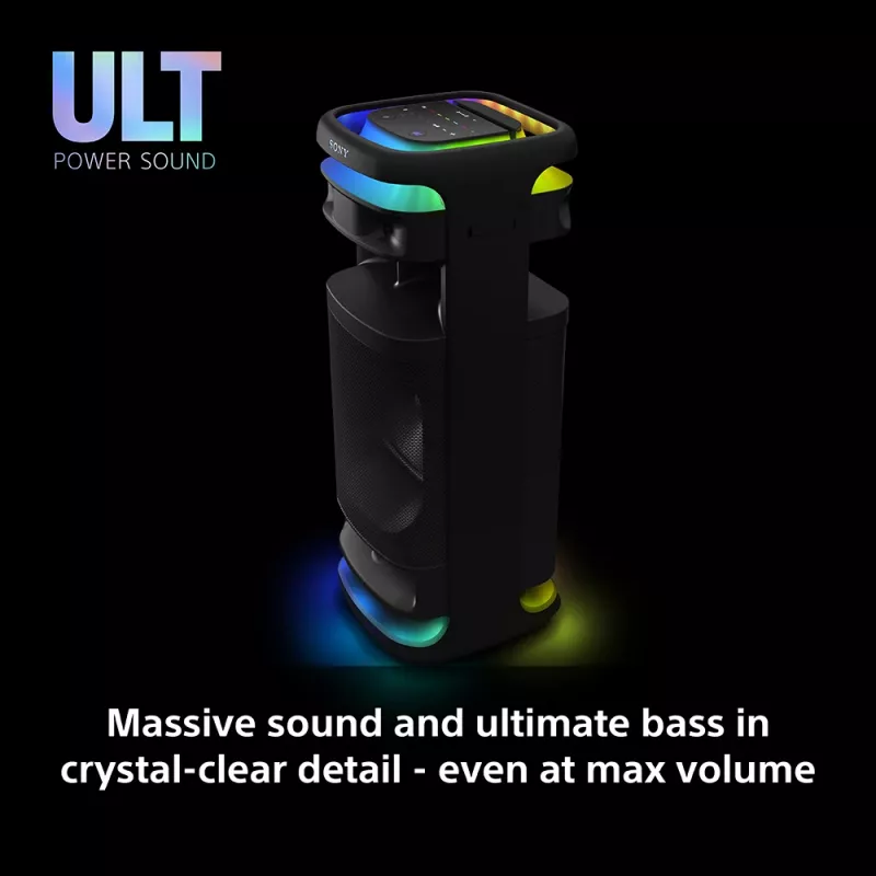 Speaker Sony SRS-ULT1000 ULT TOWER 10 — 139 W, Bluetooth, nešiojamas, juodas