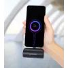 Manhattan išorinė baterija su integruotu USB-C kištuku, 5000 mAh, iki 10 W išvestis, atraminė kojelė naudojimui kaip telefono laikiklis, juoda, vienerių metų garantija