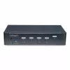 StarTech.com 4 prievadų DisplayPort KVM jungiklis, vienas 4K 60Hz monitorius, 6x USB prievadai, mygtukinis ir karštųjų klavišų perjungimas, DisplayPort 1.2, OS nepriklausomas, TAA atitinkantis