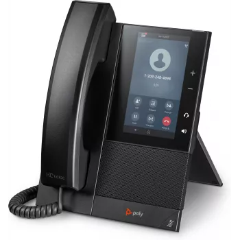 HP Poly CCX 500 verslo medijos telefonas su atviru SIP ir PoE palaikymu