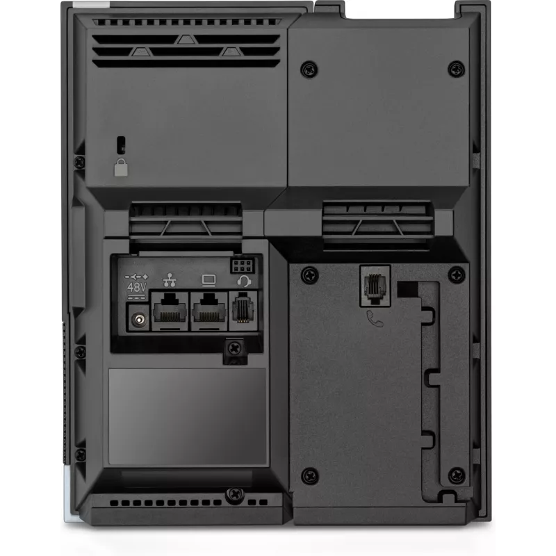 HP Poly CCX 500 verslo medijos telefonas su atviru SIP ir PoE palaikymu