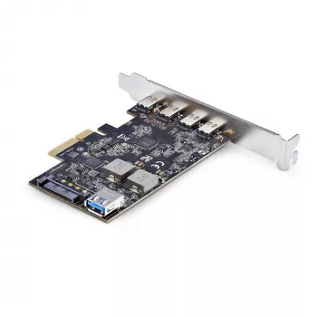 StarTech.com 5 prievadų USB PCIe kortelė, USB 3.2 10 Gbps, PCI Express kortelė su 4x USB-C prievadais, 1x USB-A vidiniu prievadu, USB PCIe valdiklio kortelė, Windows/macOS/Linux