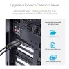StarTech.com 5 prievadų USB PCIe kortelė, USB 3.2 10 Gbps, PCI Express kortelė su 4x USB-C prievadais, 1x USB-A vidiniu prievadu, USB PCIe valdiklio kortelė, Windows/macOS/Linux