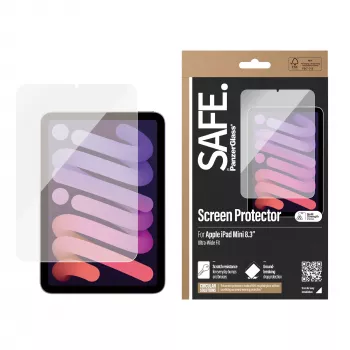 PanzerGlass SAFE. by ® ekrano apsauga iPad Mini 8,3 col. (2021, 2024) | Itin platus pritaikymas