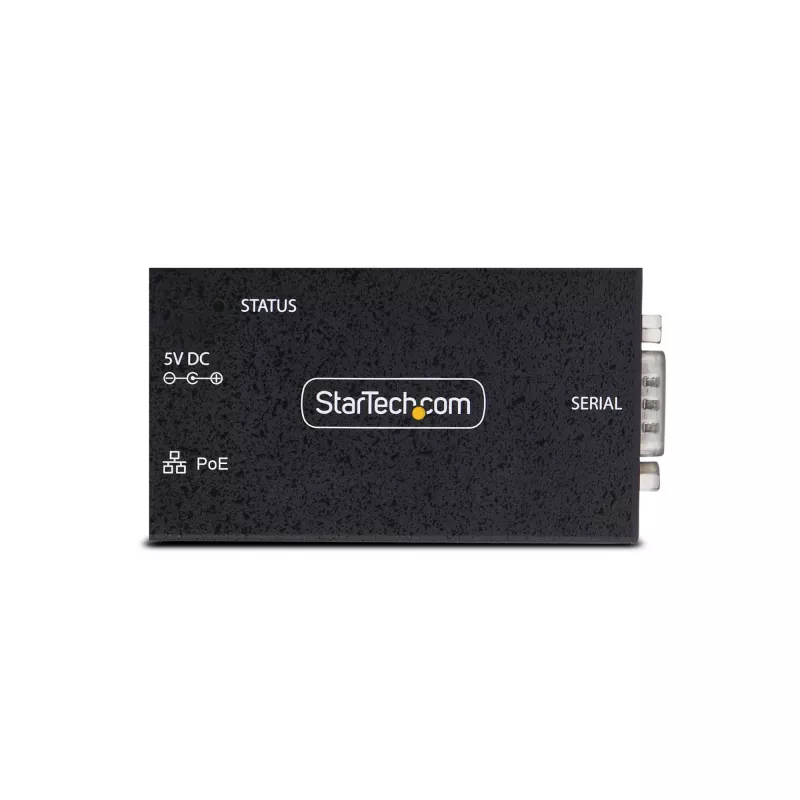 StarTech.com 1 prievado nuoseklioji sąsaja į eternetą adapteris, 802.3af PoE IP nuosekliųjų įrenginių serveris nuotoliniams RS232 įrenginiams, montuojamas ant sienos/DIN bėgelio, RJ45 LAN į DB9 nuoseklusis keitiklis, TAA