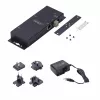 StarTech.com 2 prievadų nuosekliojo–Ethernet adapteris, IP nuosekliojo įrenginio serveris nuotoliniams RS232 įrenginiams, tvirtinamas prie sienos/DIN bėgelio, metalinis korpusas, RJ45 LAN–DB9 nuosekliojo keitiklis