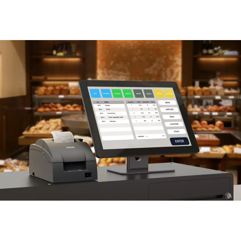 Kvito spausdintuvas Epson TM-U220IIB Serial PS NE Sensor ECW