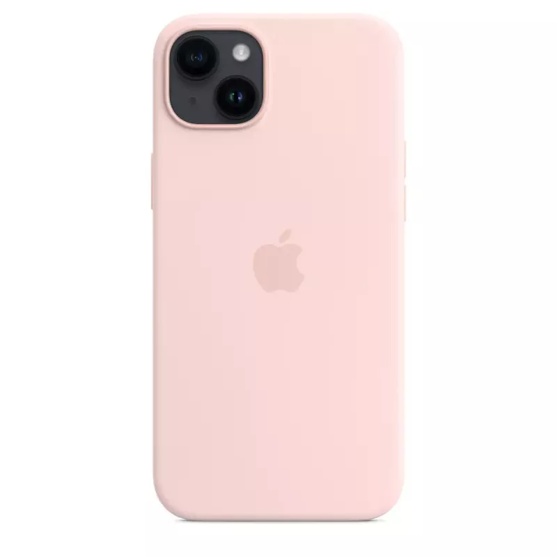 Silicone Case Cover Apple iPhone 14 Plus MagSafe Chalk Pink