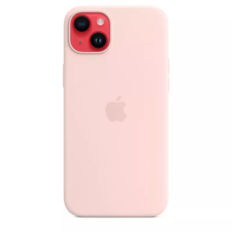 Silicone Case Cover Apple iPhone 14 Plus MagSafe Chalk Pink