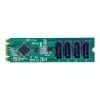 StarTech.com 4 prievadų M.2 į SATA adapterio kortelė, M.2 PCIe 3.0 į SATA HDD/SSD išplėtimo kortelė, ASM1064 mikroschemų rinkinys, M.2 NVMe į 4x HDD/SSD, skirta Windows/macOS/Linux