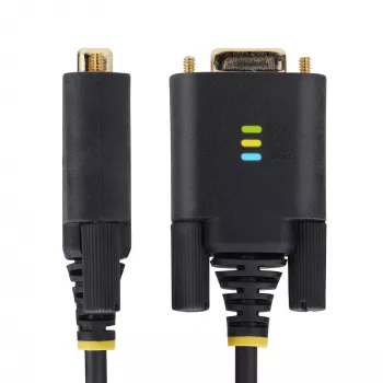 StarTech.com 6,6 pėdos (2 m) USB į nuoseklųjį adapterio kabelis, COM išsaugojimas, keičiami varžtai/veržlės, USB-A į DB9 RS232, FTDI IC, ESD apsauga, Windows/macOS/Linux