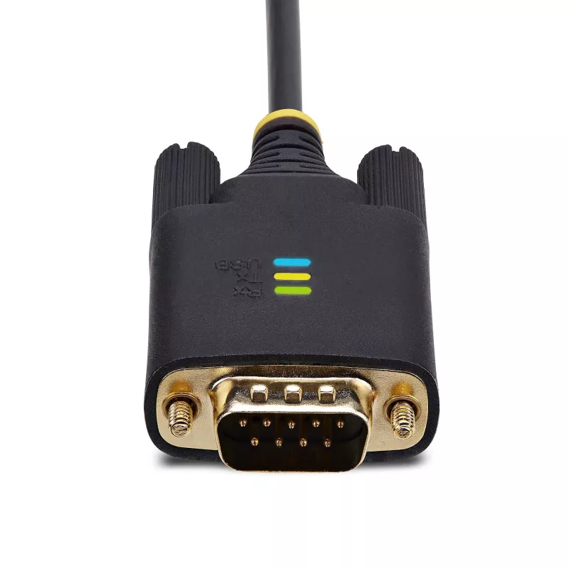StarTech.com 6,6 pėdos (2 m) USB į nuoseklųjį adapterio kabelis, COM išsaugojimas, keičiami varžtai/veržlės, USB-A į DB9 RS232, FTDI IC, ESD apsauga, Windows/macOS/Linux