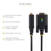 StarTech.com 6,6 pėdos (2 m) USB į nuoseklųjį adapterio kabelis, COM išsaugojimas, keičiami varžtai/veržlės, USB-A į DB9 RS232, FTDI IC, ESD apsauga, Windows/macOS/Linux