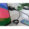 InLine USB PD maitinimo šaltinis, GaN įkroviklis, 3 prievadų, du USB-C + USB-A, 65 W