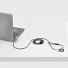 „StarTech.com“ universalus nešiojamojo kompiuterio kabelinis užraktas 2 m, serijinis apsauginis kabelis nešiojamiesiems kompiuteriams, suderinamas su „Noble Wedge®“ / „Nano“ / K lizdu; beraktis kombinacinis kabelis, TAA