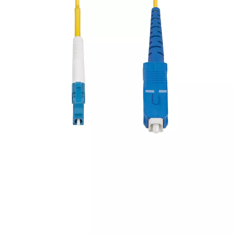 StarTech.com 5 m (16,4 pėd.) LC į SC (UPC) OS2 vienmodis simpleksinis šviesolaidinis kabelis, 9/125 µm, 40G/100G, nejautrus lenkimui, maži įterpimo nuostoliai – LSZH šviesolaidinis pajungimo laidas