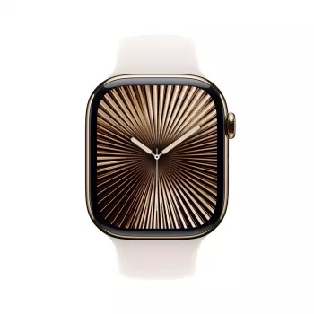 Išmanusis laikrodis Apple Watch Series 10 GPS + Cellular 46mm Gold Titanium Dėklas Starlight Sport Dirželis M/L