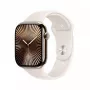 Išmanusis laikrodis Apple Watch Series 10 GPS + Cellular 46mm Gold Titanium Dėklas Starlight Sport Dirželis M/L