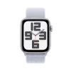 Išmanusis laikrodis Apple Watch SE GPS + Cellular 44mm sidabrinis aliuminio korpusas, Blue Cloud Sport Loop