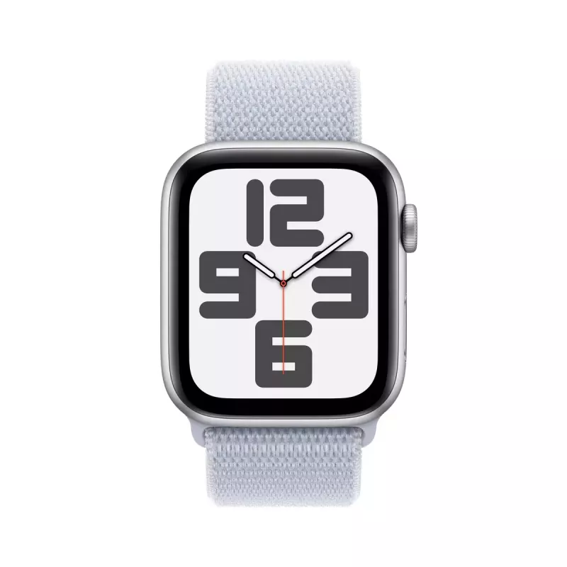 Išmanusis laikrodis Apple Watch SE GPS + Cellular 44mm sidabrinis aliuminio korpusas, Blue Cloud Sport Loop