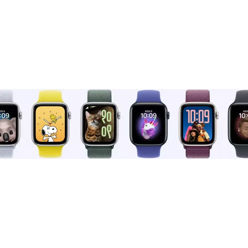 Išmanusis laikrodis Apple Watch SE GPS + Cellular 44mm sidabrinis aliuminio korpusas, Blue Cloud Sport Loop