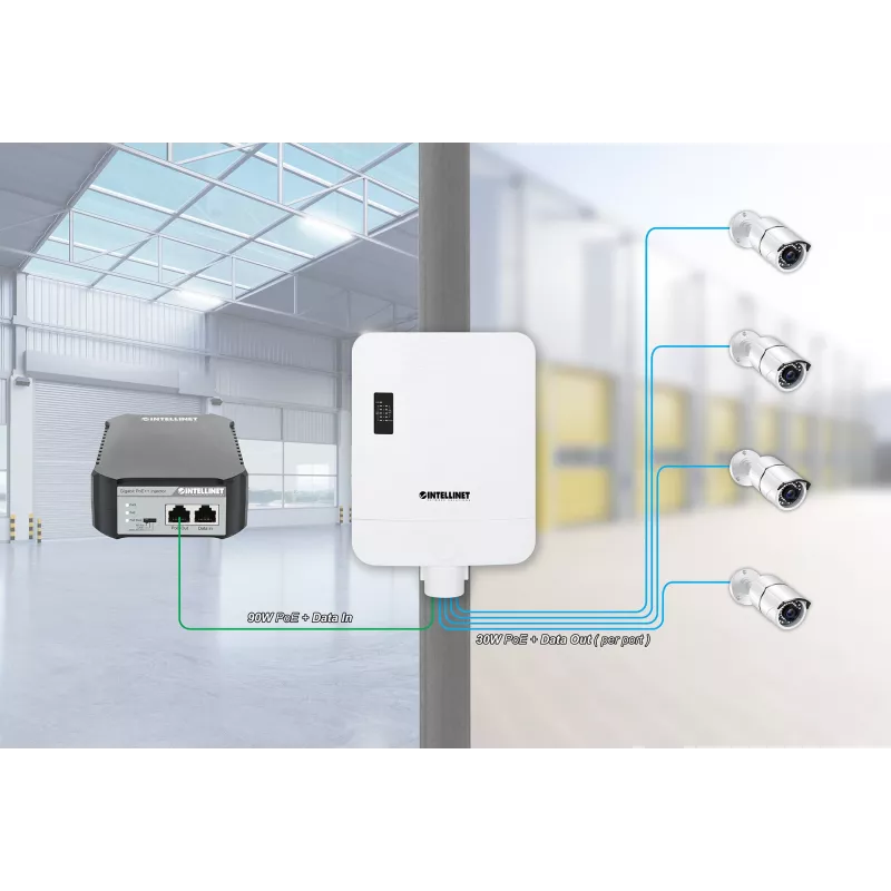 Tinklo komutatorius Intellinet 509220 Gigabit Ethernet 5 prievadai PoE