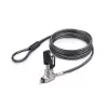 StarTech.com plonas Lock Noble Wedge® Slot Suderinama, 5ft (1.5m) fiksavimo kabelis, stalų apsaugos nuo vagysčių sistema nešiojamiesiems kompiuteriams, atsparus pjovimui plieninis kabelis, raktinis užraktas