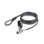 StarTech.com plonas Lock Noble Wedge® Slot Suderinama, 5ft (1.5m) fiksavimo kabelis, stalų apsaugos nuo vagysčių sistema nešiojamiesiems kompiuteriams, atsparus pjovimui plieninis kabelis, raktinis užraktas