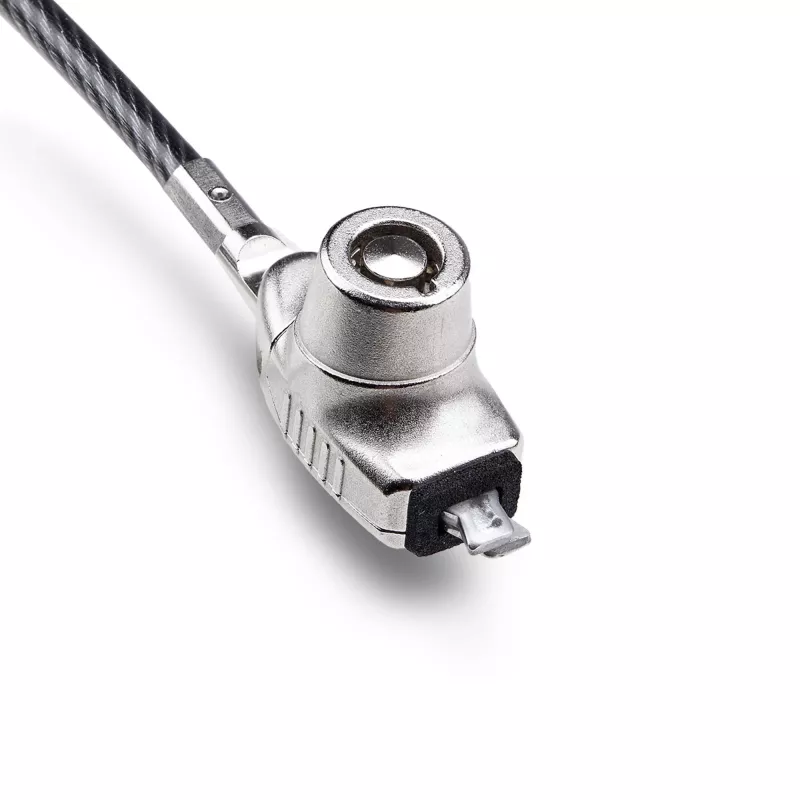 StarTech.com plonas Lock Noble Wedge® Slot Suderinama, 5ft (1.5m) fiksavimo kabelis, stalų apsaugos nuo vagysčių sistema nešiojamiesiems kompiuteriams, atsparus pjovimui plieninis kabelis, raktinis užraktas