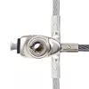 StarTech.com plonas Lock Noble Wedge® Slot Suderinama, 5ft (1.5m) fiksavimo kabelis, stalų apsaugos nuo vagysčių sistema nešiojamiesiems kompiuteriams, atsparus pjovimui plieninis kabelis, raktinis užraktas
