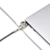 StarTech.com plonas Lock Noble Wedge® Slot Suderinama, 5ft (1.5m) fiksavimo kabelis, stalų apsaugos nuo vagysčių sistema nešiojamiesiems kompiuteriams, atsparus pjovimui plieninis kabelis, raktinis užraktas
