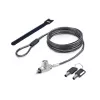StarTech.com plonas Lock Noble Wedge® Slot Suderinama, 5ft (1.5m) fiksavimo kabelis, stalų apsaugos nuo vagysčių sistema nešiojamiesiems kompiuteriams, atsparus pjovimui plieninis kabelis, raktinis užraktas