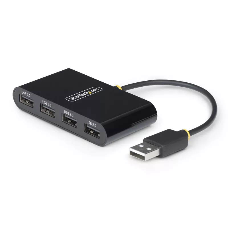 StarTech.com ST4200MINI2-USB-HUB sąsajos šakotuvas USB 2.0 480 Mbit/s Juodas
