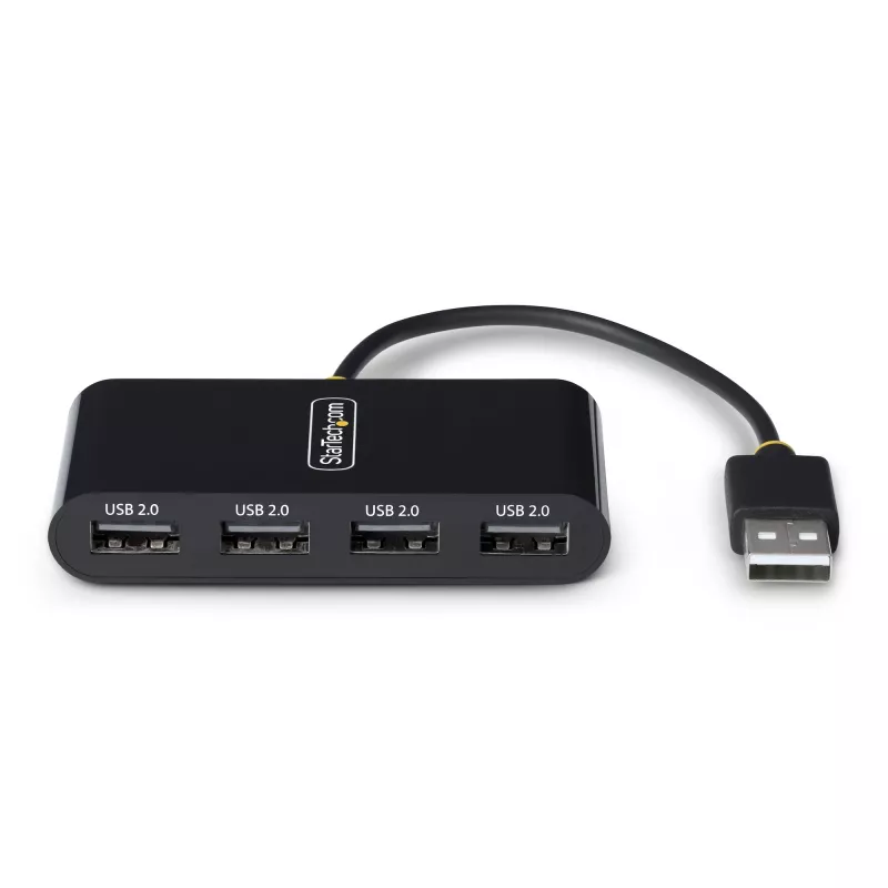 StarTech.com ST4200MINI2-USB-HUB sąsajos šakotuvas USB 2.0 480 Mbit/s Juodas