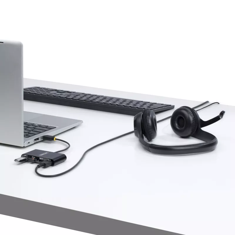 StarTech.com ST4200MINI2-USB-HUB sąsajos šakotuvas USB 2.0 480 Mbit/s Juodas