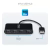 StarTech.com ST4200MINI2-USB-HUB sąsajos šakotuvas USB 2.0 480 Mbit/s Juodas