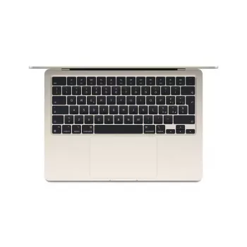 “Apple MacBook Air 13 colių : M2 lustas su 8 branduolių CPU ir 8 branduolių GPU, 16 GB, 256 GB - Žvaigždžių šviesa”