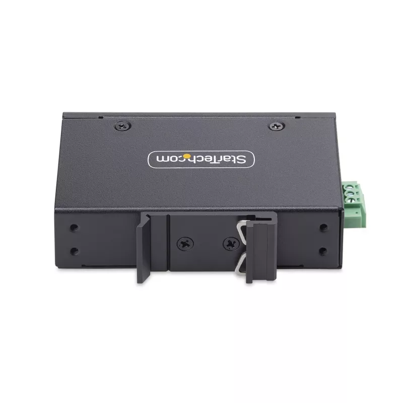 StarTech.com 5 prievadų nevaldomas pramoninis tinklo komutatorius, 100/1000 Ethernet, montuojamas ant DIN bėgelio/sienos, tvirtas IP30 gigabitinis komutatorius, -40F-167F, 9~60V DC, atitinka TAA